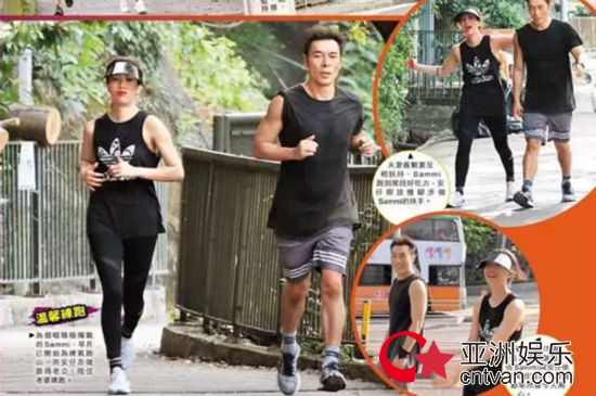 许志安陪郑秀文跑步 表情自信状态好!