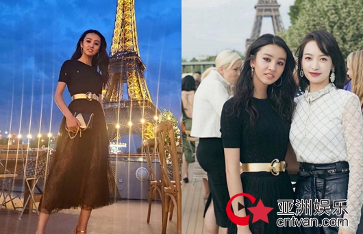宋茜木村光希合影 肤色一白一黑对比鲜明!