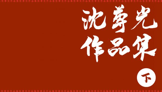 2019年末诚意巨献:《沈尊光作品集(下集)》隆重推出